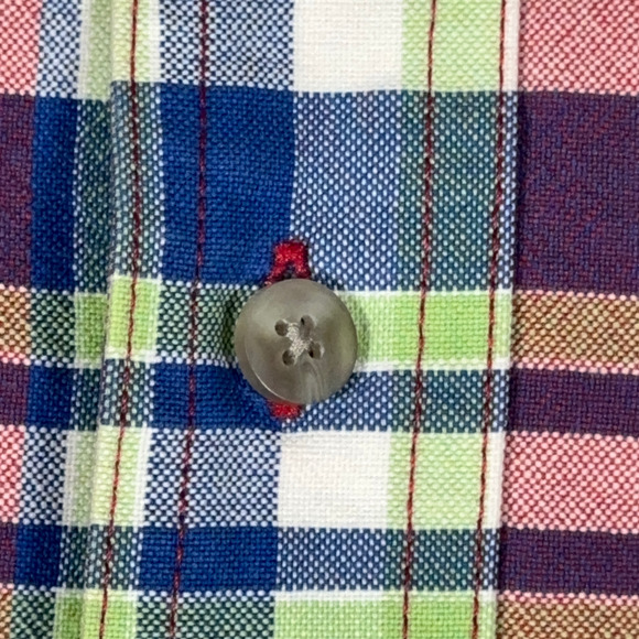 Vintage Wrangler 20X Shirt Adult EXTRA LARGE Red Plaid Chambray Cowboy Y2K - Picture 5 of 9